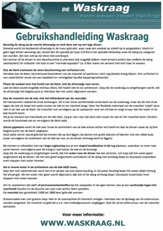 Gebruikshandleiding waskraag